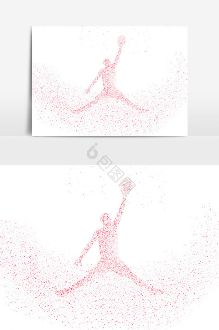篮球运动员粒子图片