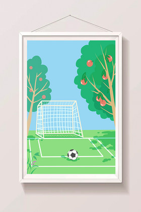 足球场插画