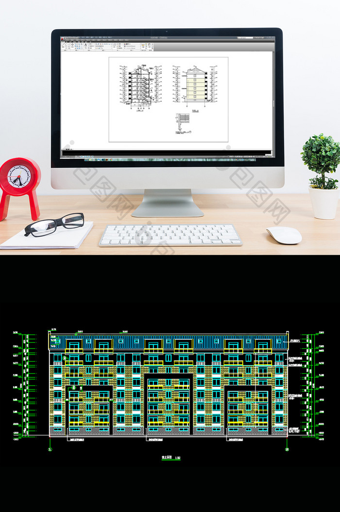 7层框架坡屋顶住宅楼施工图