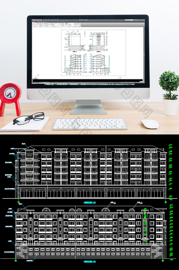 cad3号住宅楼施工图