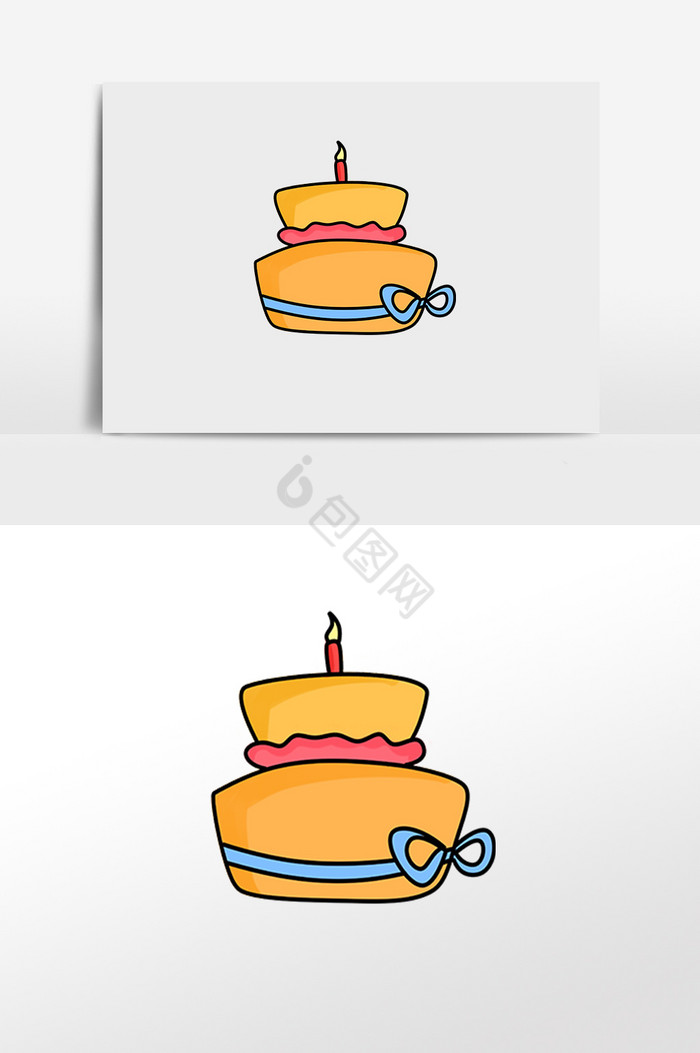 甜品蛋糕甜点插画图片