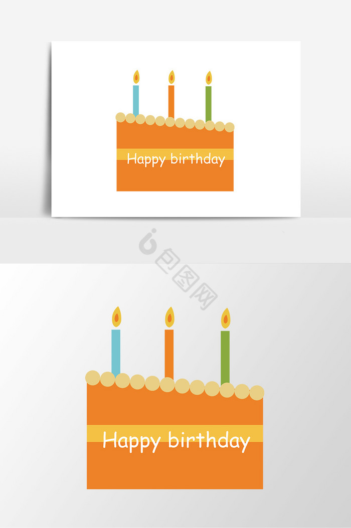 生日快乐蜡烛蛋糕图片
