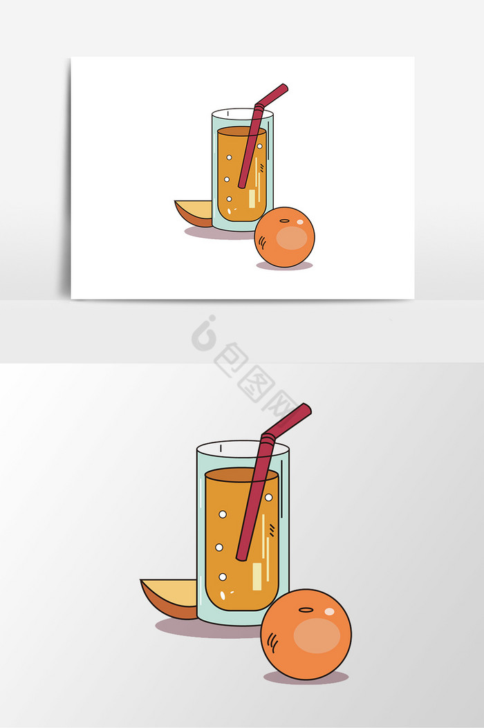 美味橙汁果汁图片