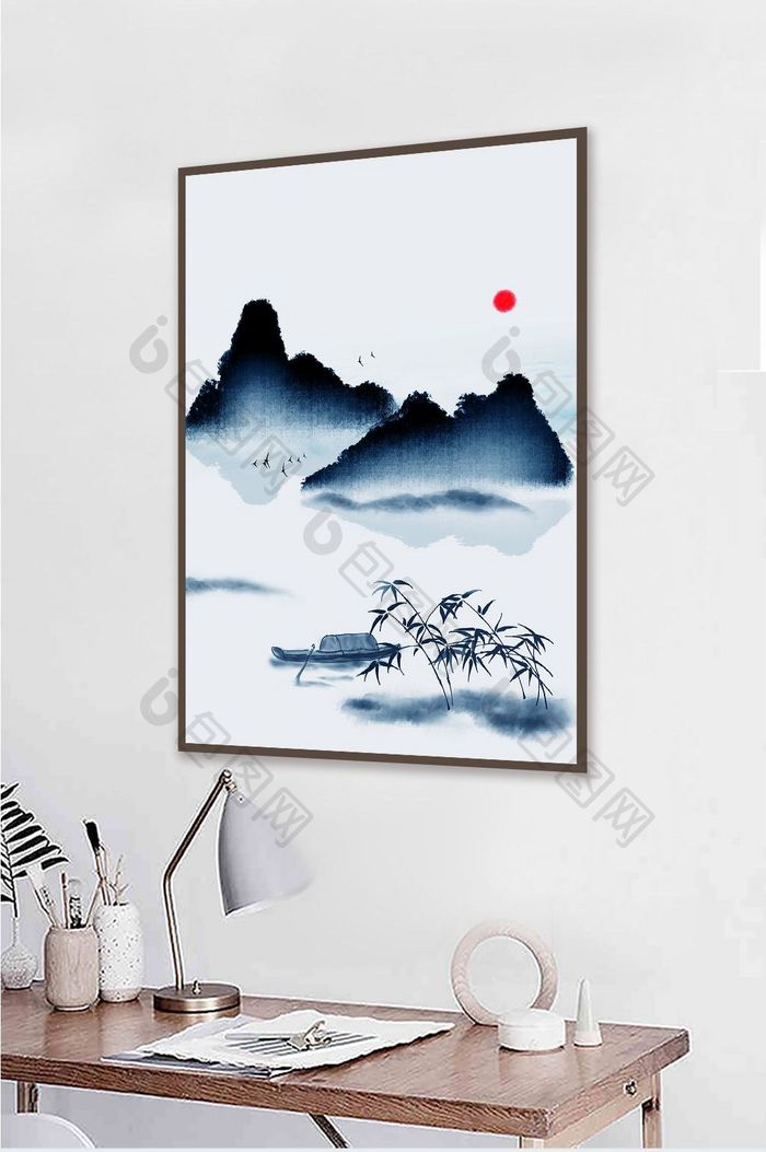 中国风山水风景装饰画