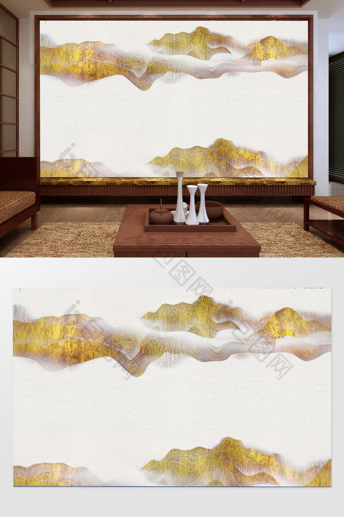 3D电视背景墙装饰画立体浮雕图片