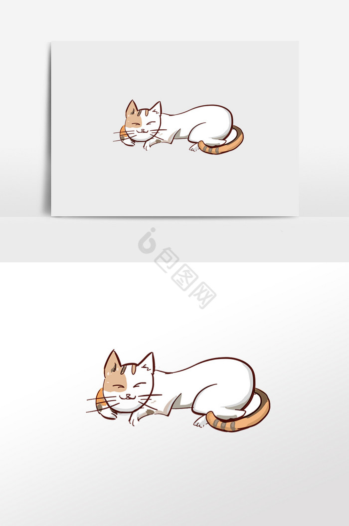 猫插画图片