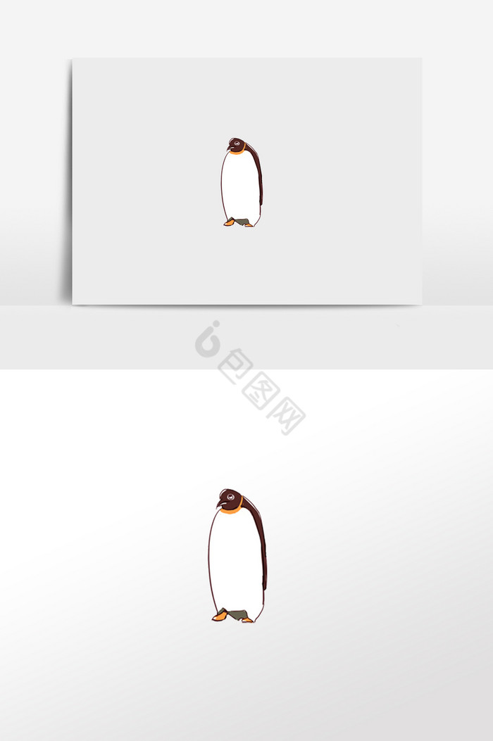 企鹅插画图片