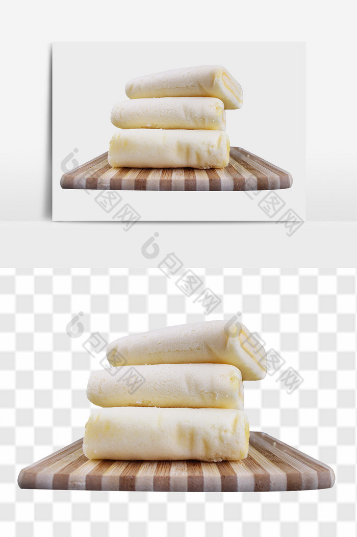 味道不错的奶黄蛋糕PSD图片图片