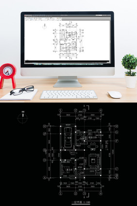 自建三层别墅CAD