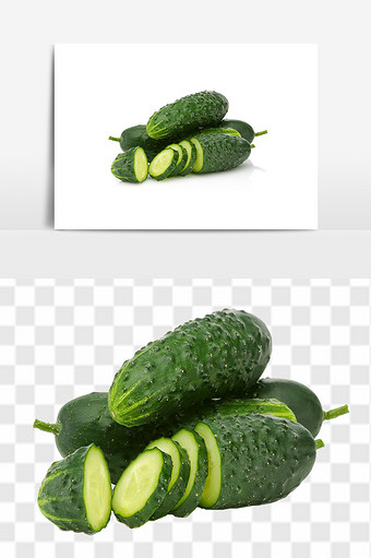 绿色黄瓜高清元素图片