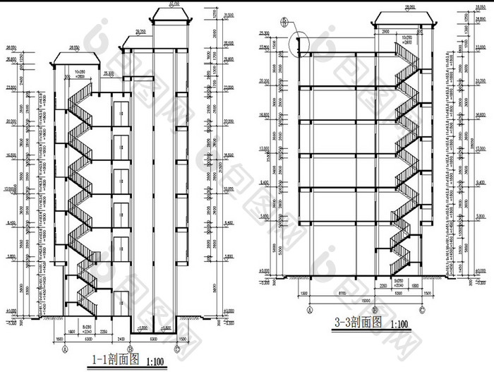 酒店设计方案建筑图CAD