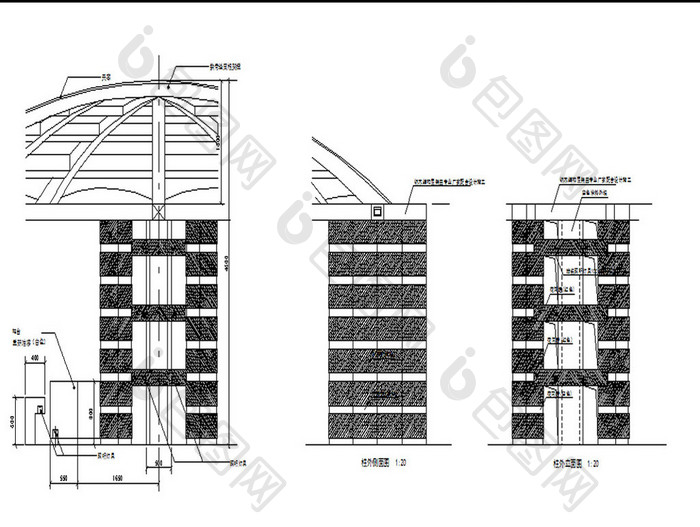 CAD某酒馆建筑施工图