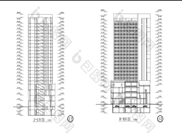 宾馆建筑方案CAD施工图