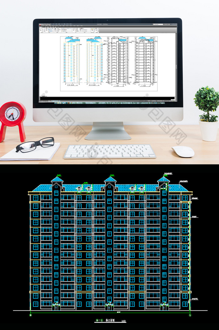 小高层住宅建筑施工图CAD