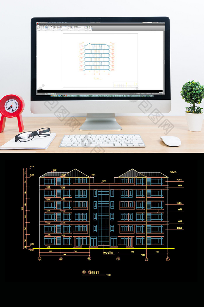 花园复式公寓楼建筑施工图CAD