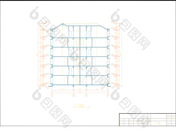 花园复式公寓楼建筑施工图CAD