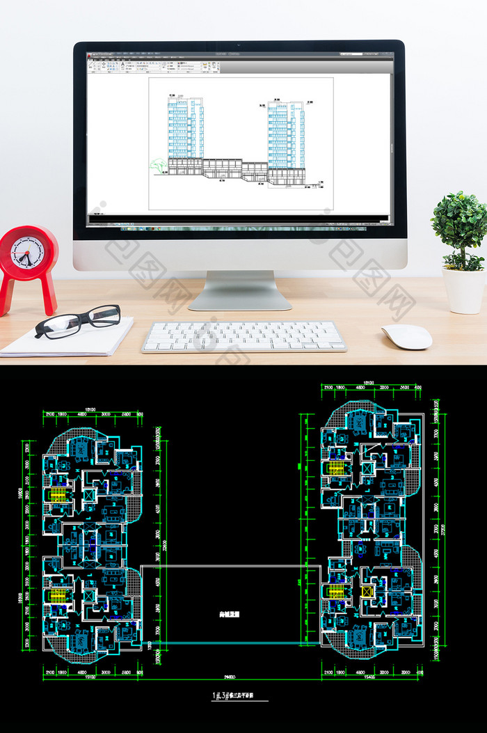 高层住宅建筑方案施工图CAD