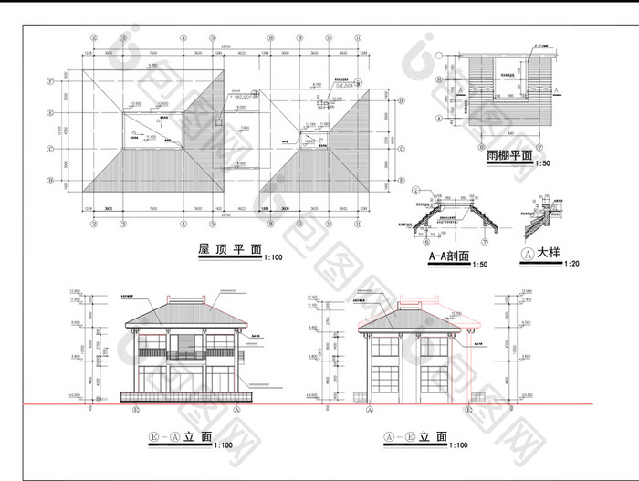 会所建筑方案设计CAD