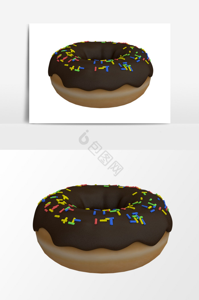 3D甜甜圈图片