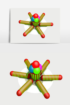 3D卡通面包设计元素