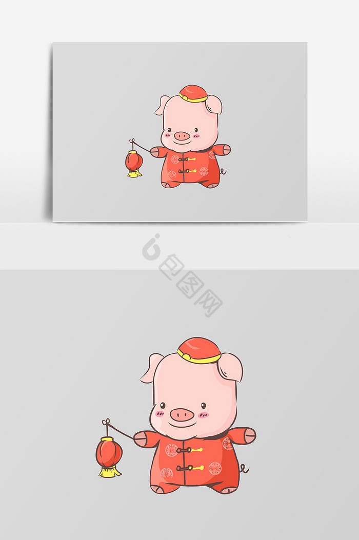 小红猪图片