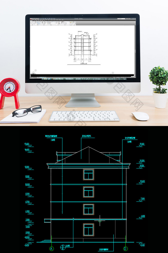 某多层宿舍楼建筑施工图CAD