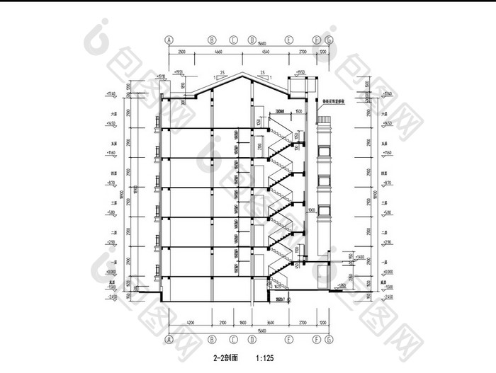 某小区多层的住宅施工图CAD