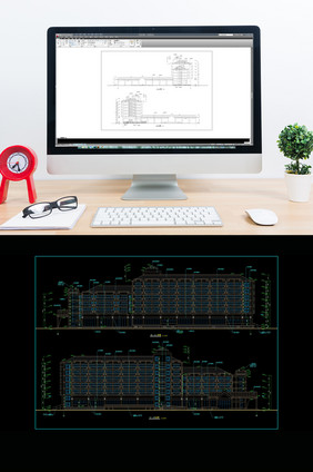 度假中心建筑施工全套图CAD