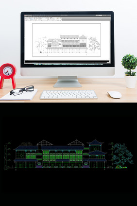 民居客栈建筑方案设计CAD