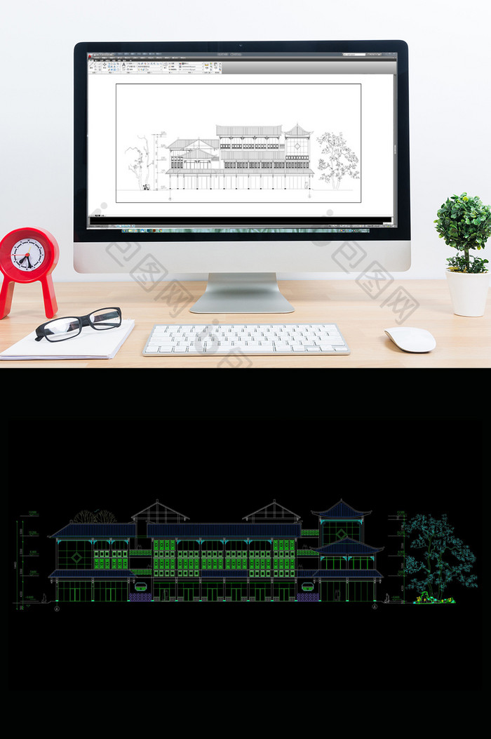 民居客栈建筑方案设计CAD