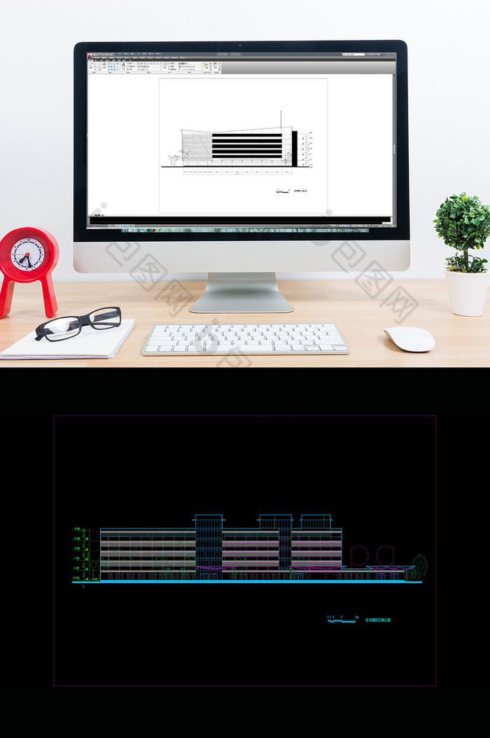 某宾馆的建筑设计方案图CAD