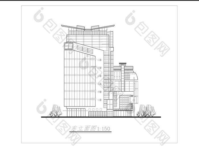 宾馆全套的建筑施工图CAD