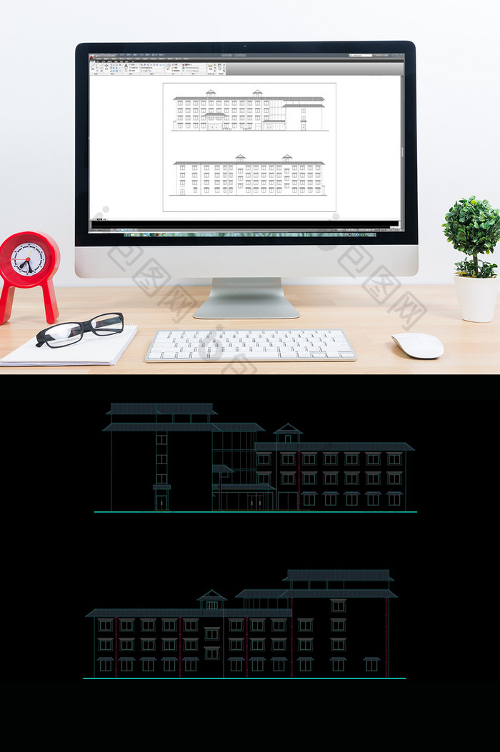 一套宾馆建筑施工图纸CAD