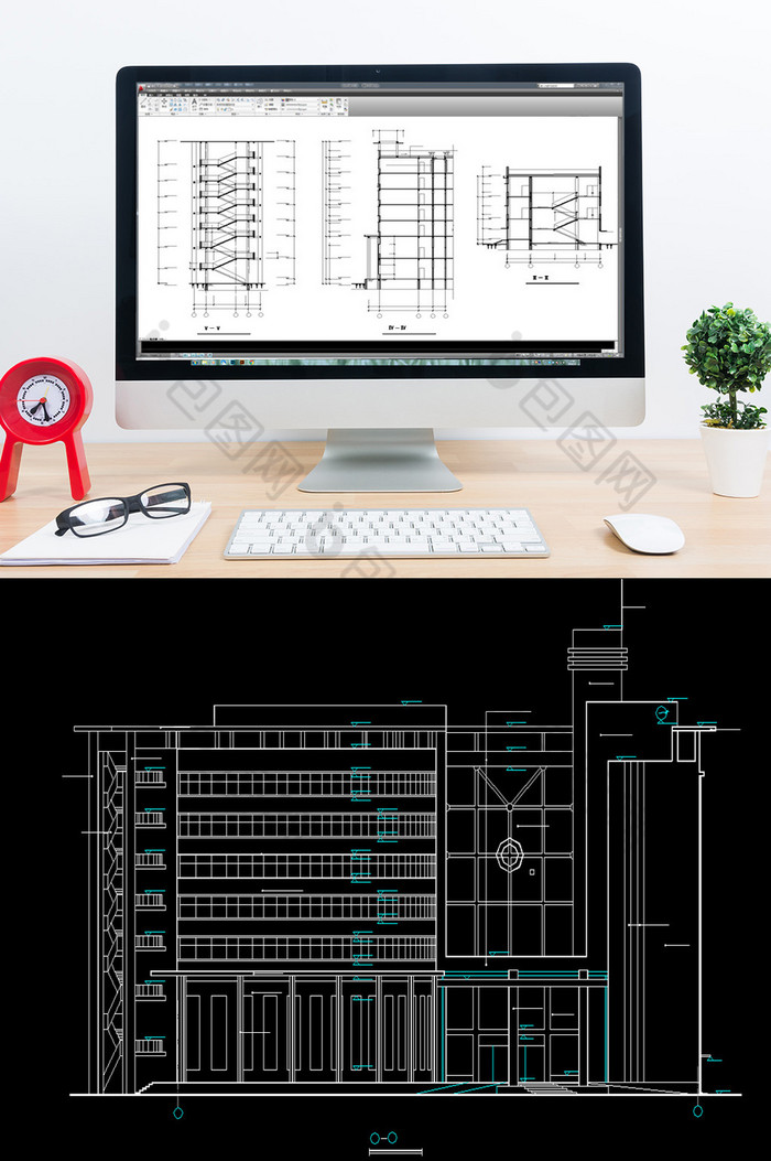 建筑施工图素材建筑施工图设计建筑设计CAD图片