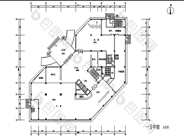 某大酒店建筑的方案设计CAD