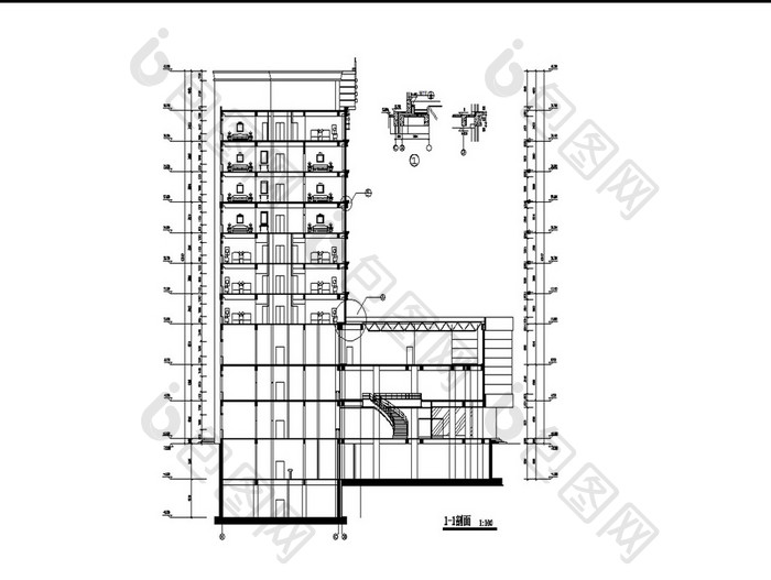 某十层星级大酒店施工图方案设计CAD