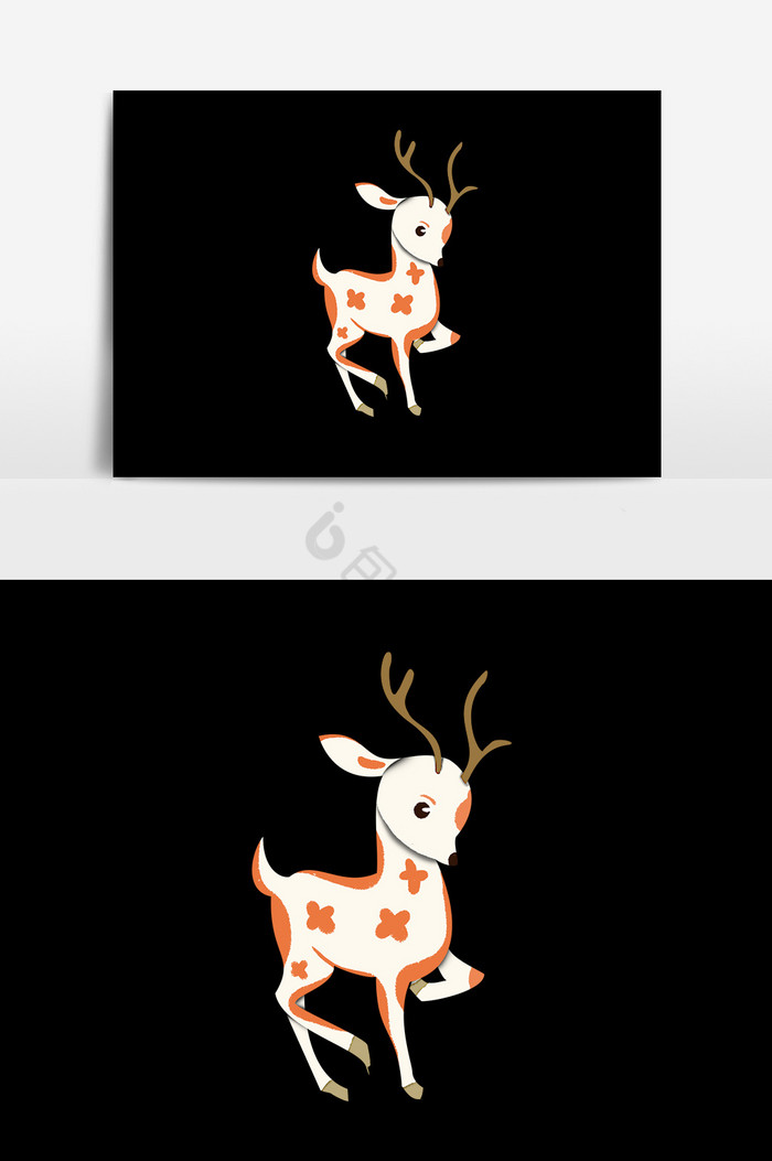 麋鹿小鹿图片