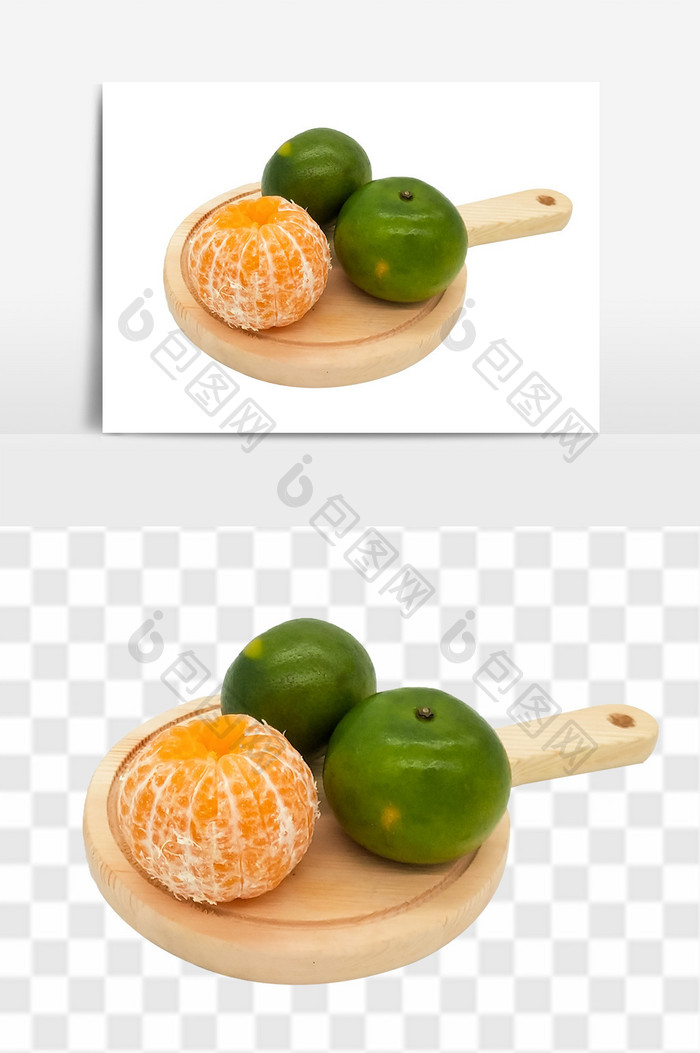新鲜橘子高清水果元素素材