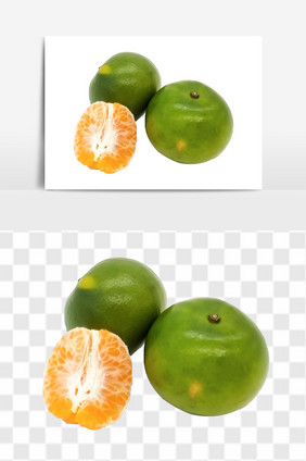 新鲜橘子元素高清水果素材