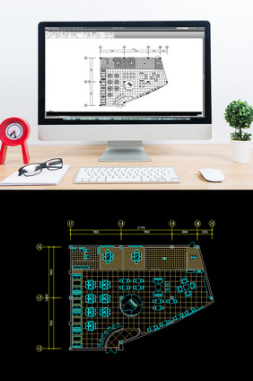 餐饮装修CAD平面布置图