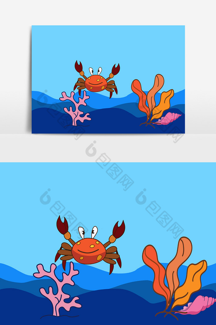 小螃蟹装饰图片图片