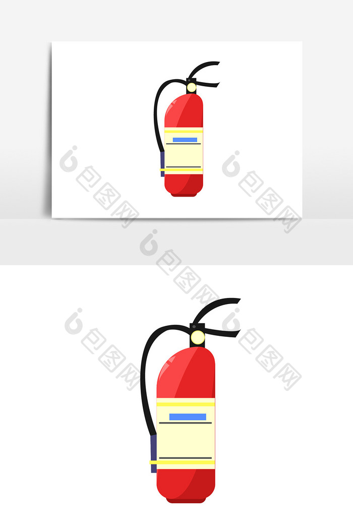 卡通手绘灭火器元素