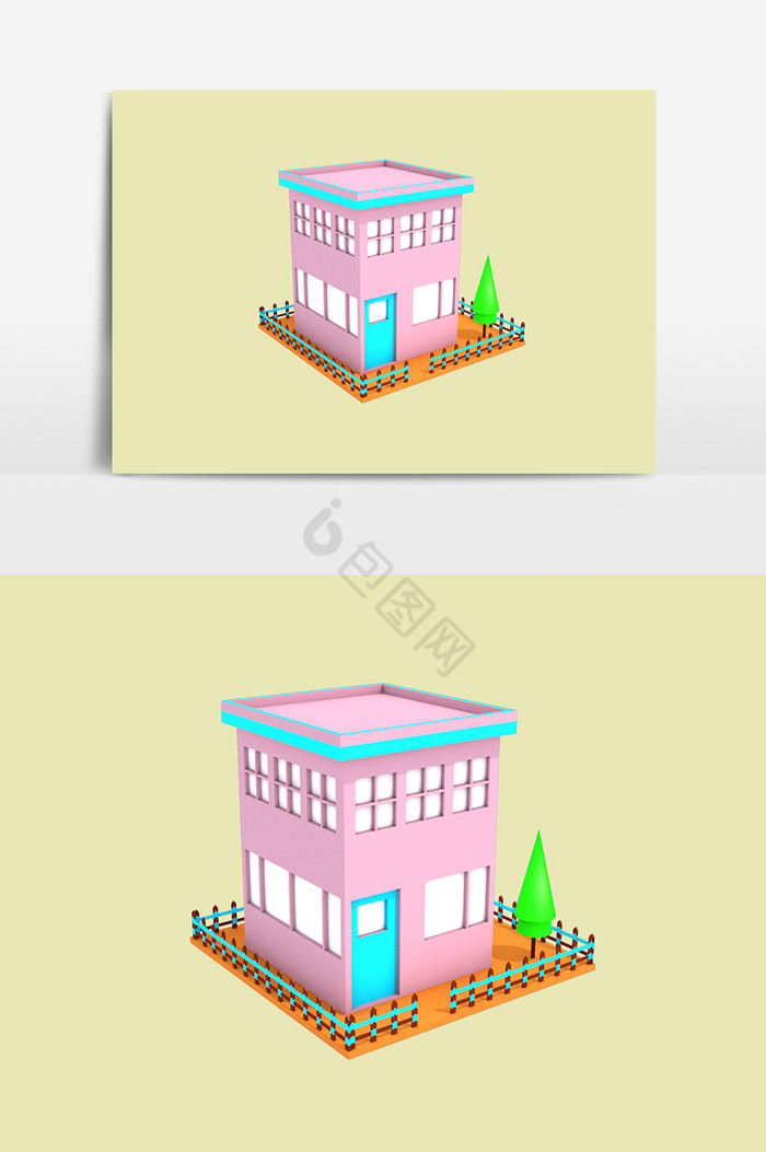 3D房子造型图片