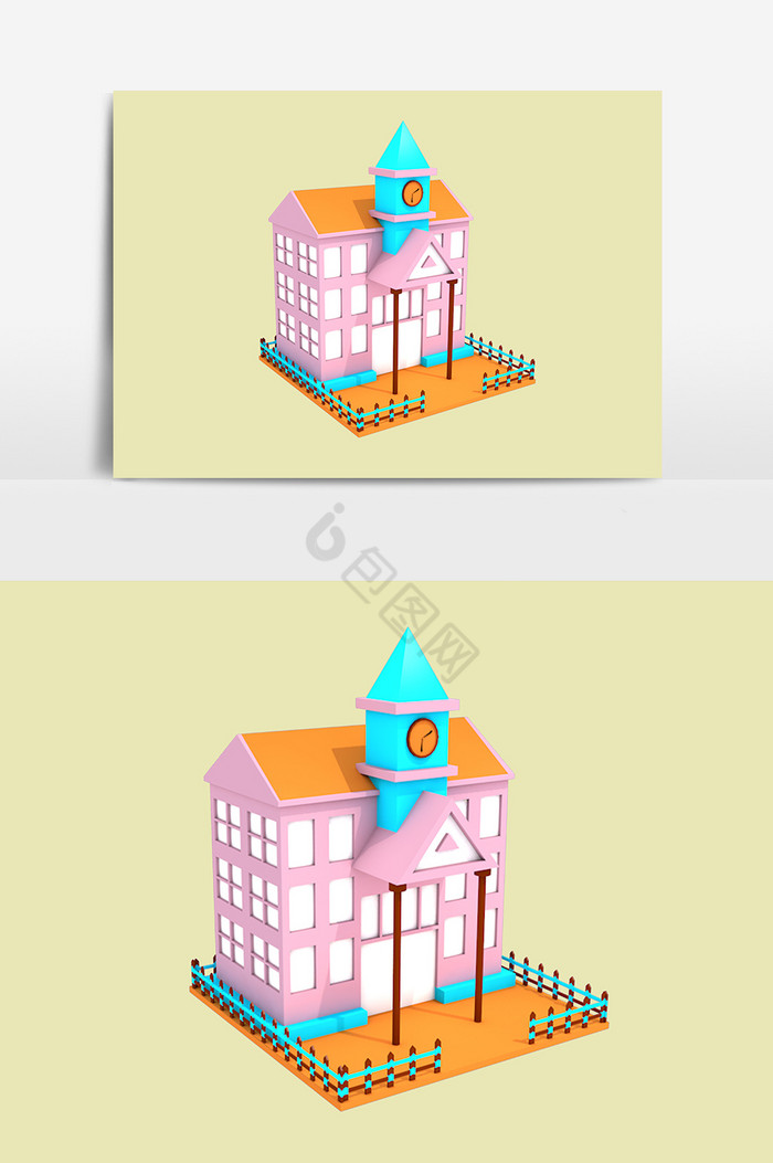 房子造型3D图片