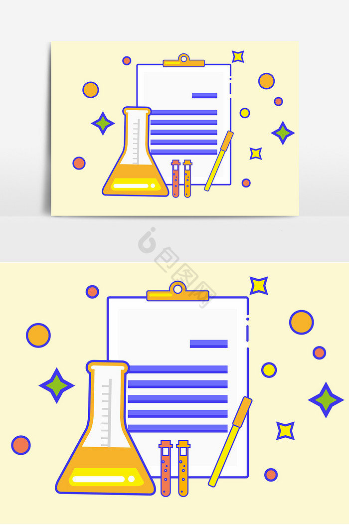 化学仪器记事本图片