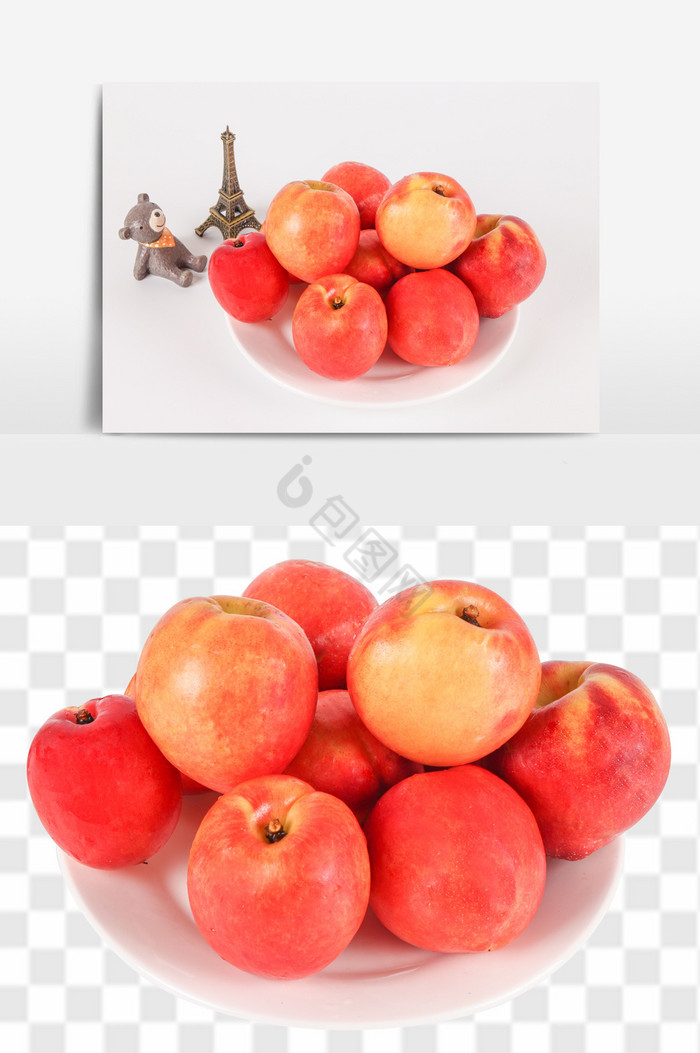 新鲜油桃桃子水果图片