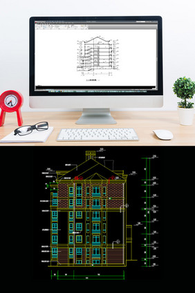 多层住宅楼的建筑施工图CAD