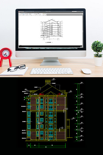 多层住宅楼的建筑施工图CAD图片