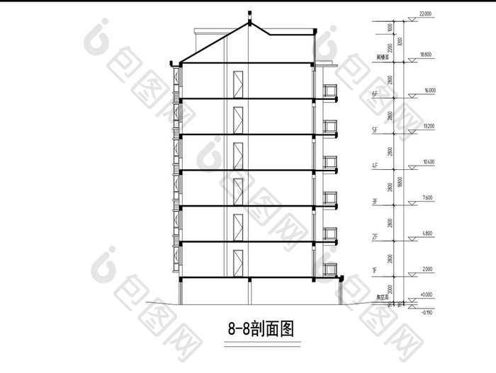 某多层住宅楼CAD施工图