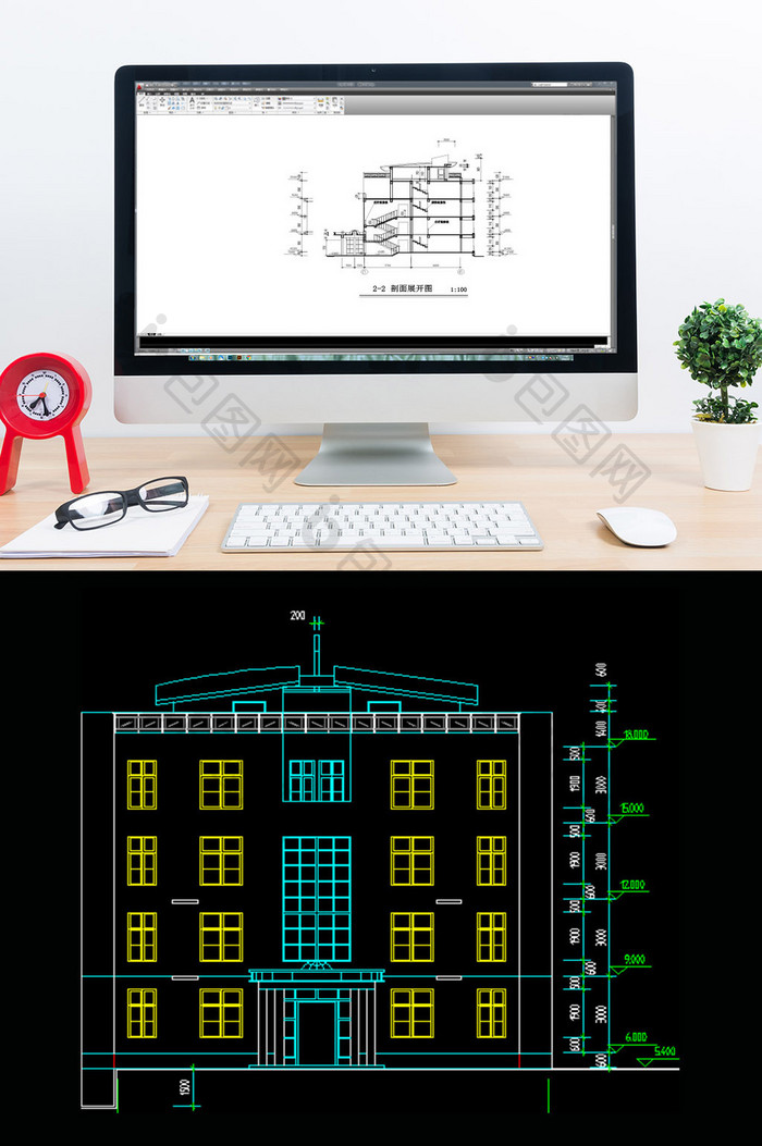 某多层建筑CAD的建筑施工图